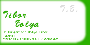 tibor bolya business card